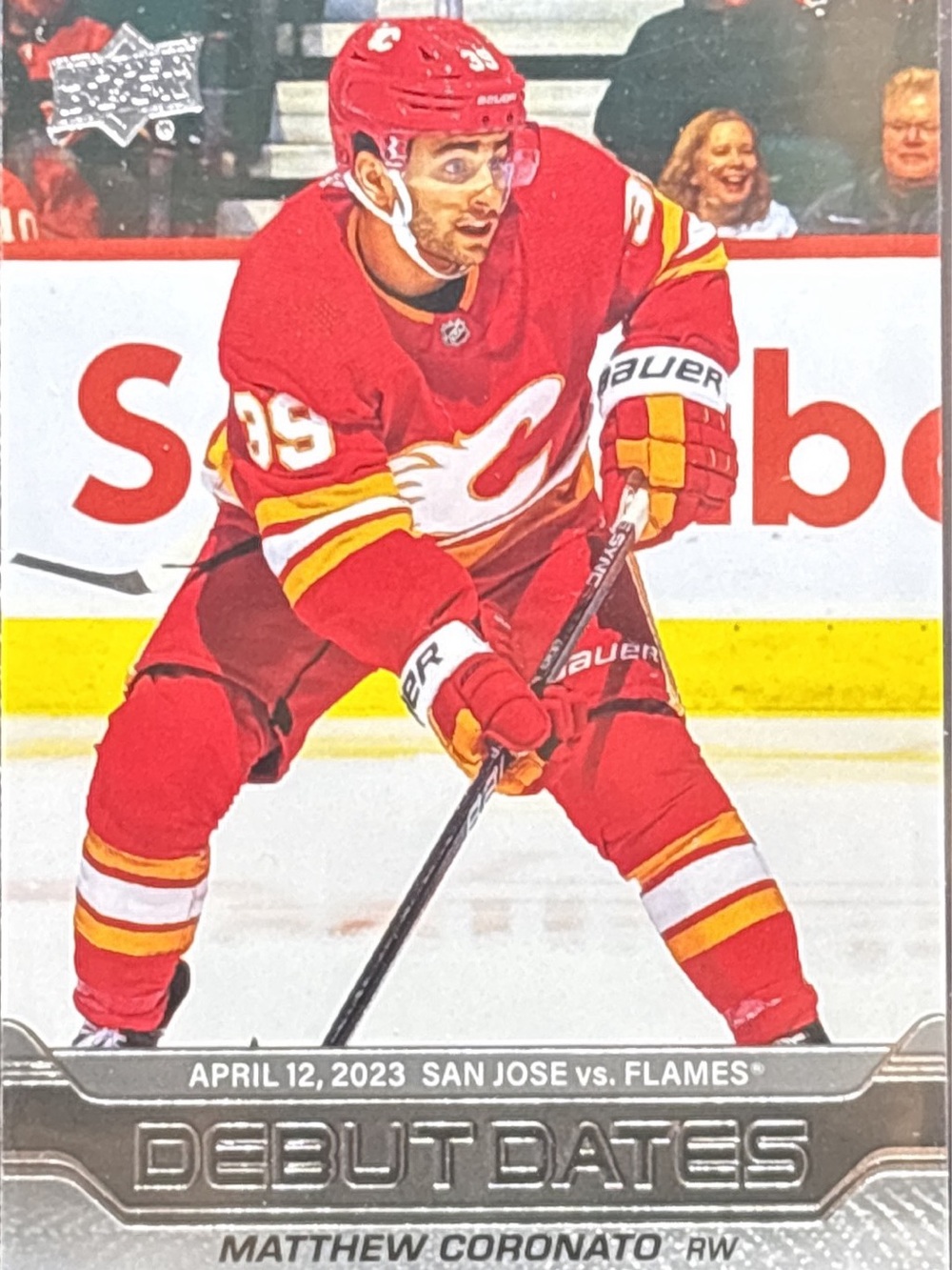 Upper Deck Matthew Coronato Debut Dates Trading Card